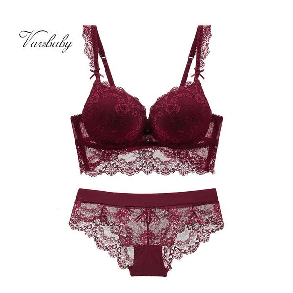 varsbaby women's floral lace push up fashion underwear underwire bra sets 210122, Red;black 
varsbaby women's floral lace push up fashion underwear underwire bra sets 210122, Red;black