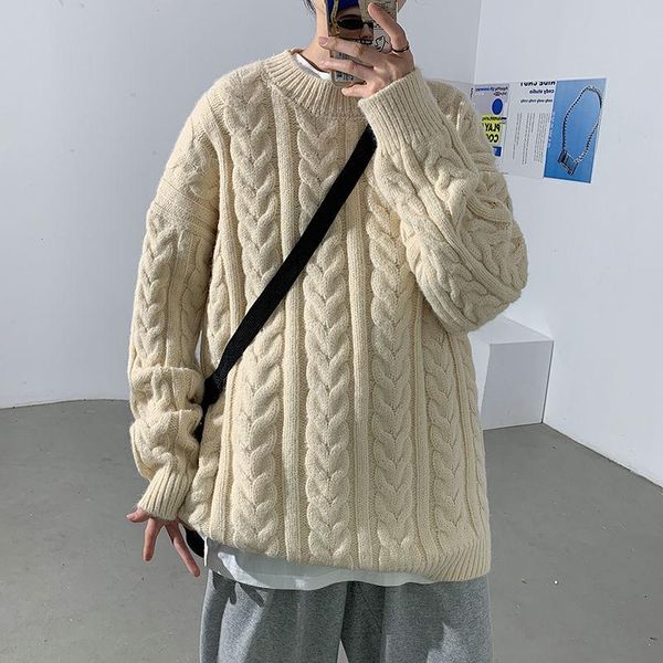 winter thick sweater men's warm fashion retro casual knitted pullover men wild loose korean knitting sweaters mens clothes -3xl, White;black
winter thick sweater men's warm fashion retro casual knitted pullover men wild loose korean knitting sweaters mens clothes -3xl, White;black