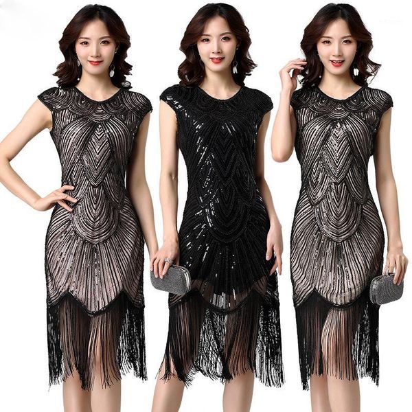 1920s women ballroom dress samba costume party dresses with fringes round neck one-piece straps dress #55061, Black;gray
1920s women ballroom dress samba costume party dresses with fringes round neck one-piece straps dress #55061, Black;gray