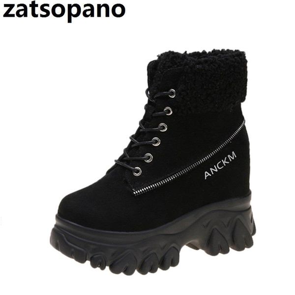 thick sole designer fur ankle boots for women 2020 winter zip high platform sneakers 9cm height increasing warm snow boots, Black
thick sole designer fur ankle boots for women 2020 winter zip high platform sneakers 9cm height increasing warm snow boots, Black