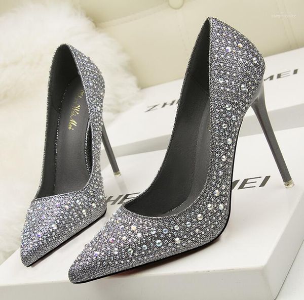 2020 spring luxury women glitter rhinestone thin high heels pumps white silver peach crystal cinderella wedding shoes plus size1, Black
2020 spring luxury women glitter rhinestone thin high heels pumps white silver peach crystal cinderella wedding shoes plus size1, Black