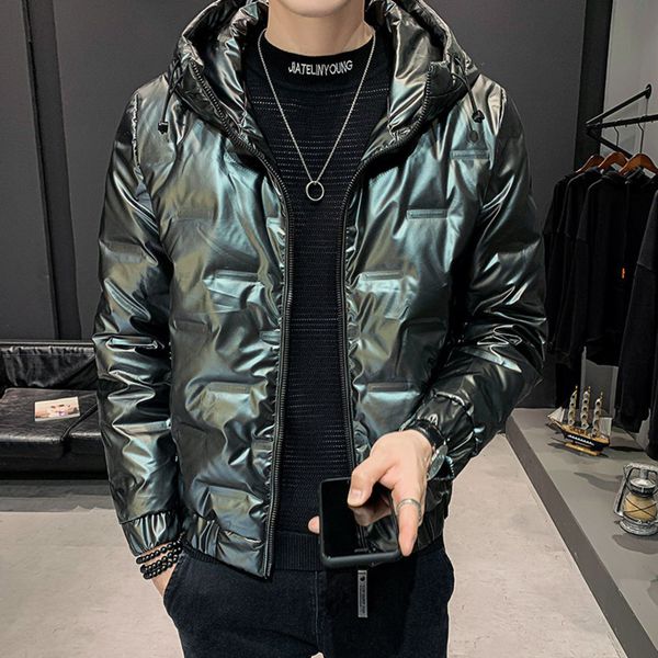 white duck 2021 winter new fashion bright face large size short hooded down et men's, Black
white duck 2021 winter new fashion bright face large size short hooded down et men's, Black
