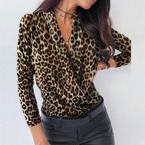 loose long-sleeved v-neck leopard printed button fashion women elegant blouses lady shirt spring ssale q1219, White
loose long-sleeved v-neck leopard printed button fashion women elegant blouses lady shirt spring ssale q1219, White
