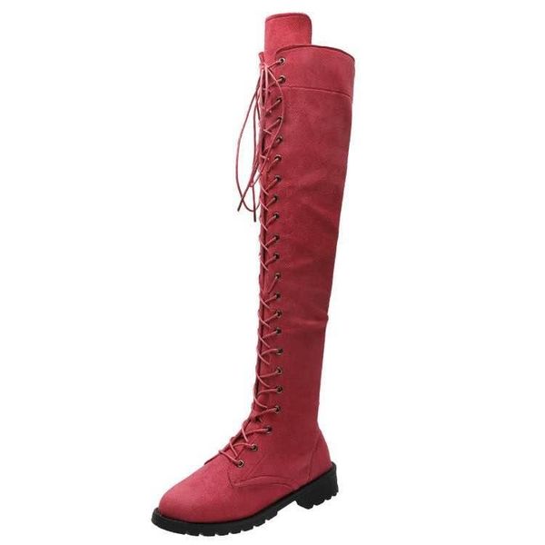 new fashion women boots over knee high boots woman front lace-up shoes female flat heel ladies 6 colors winter, Black
new fashion women boots over knee high boots woman front lace-up shoes female flat heel ladies 6 colors winter, Black
