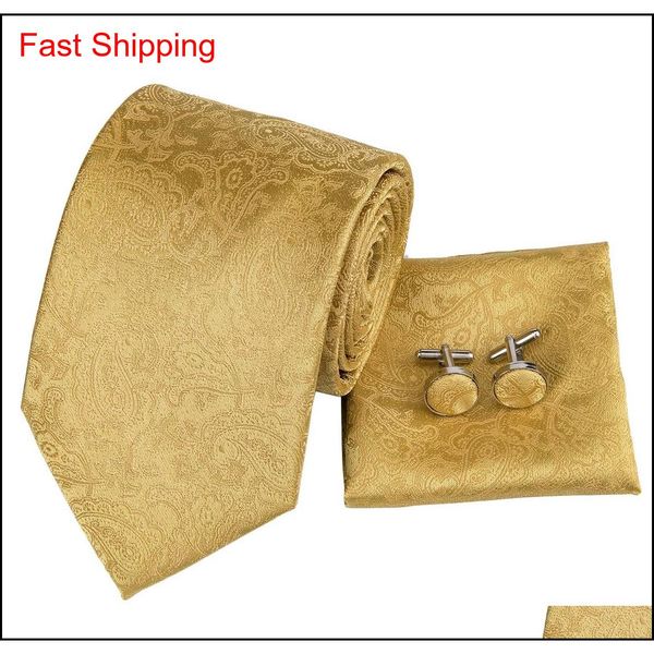 fast shipping tie hanky cufflinks sets luxury golden men's silk jacquard woven ties for men formal wedding qylsww new_dhbest, Black;blue
fast shipping tie hanky cufflinks sets luxury golden men's silk jacquard woven ties for men formal wedding qylsww new_dhbest, Black;blue