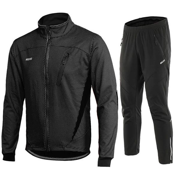 arsuxeo 4 colors men cycling jacket set winter warm thermal windproof waterproof mtb clothing mountain bike jacket bicycle pants, Black;red
arsuxeo 4 colors men cycling jacket set winter warm thermal windproof waterproof mtb clothing mountain bike jacket bicycle pants, Black;red