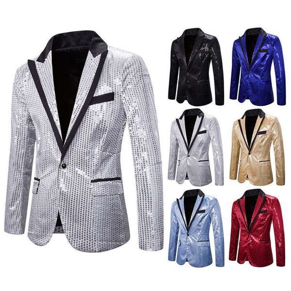 dress 2019 show new nightclub sequin men's host master of ceremonies studio coat suit, White;black
dress 2019 show new nightclub sequin men's host master of ceremonies studio coat suit, White;black
