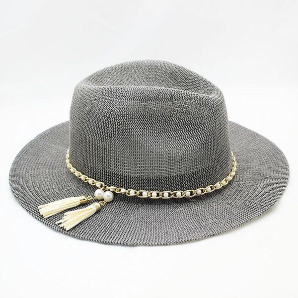 suogry panama hat women straw fedora fmale sunhat women summer beach sun visor cap chapeau cool jazz trilby cap sombrero, Blue;gray
suogry panama hat women straw fedora fmale sunhat women summer beach sun visor cap chapeau cool jazz trilby cap sombrero, Blue;gray