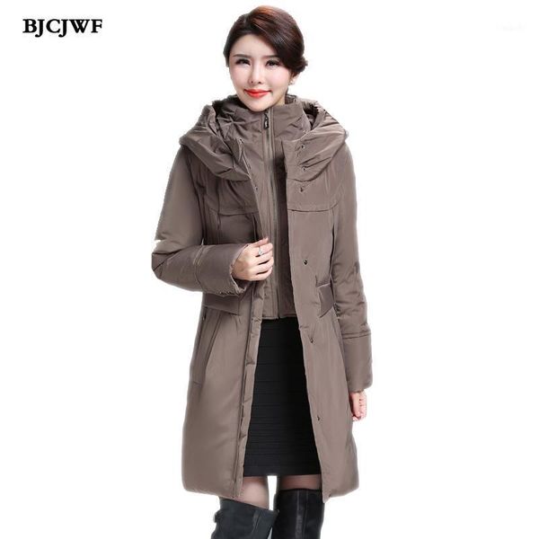 bjcjwf women 2020 winter 90% white duck down coat hooded russia female parkas fashion long jacket thickening warm plus size down1, Black
bjcjwf women 2020 winter 90% white duck down coat hooded russia female parkas fashion long jacket thickening warm plus size down1, Black