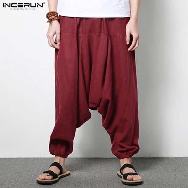 men's large crotch harem pants plus size 5xl elastic dance pants men trousers loose linen men joggers incerun1, Black
men's large crotch harem pants plus size 5xl elastic dance pants men trousers loose linen men joggers incerun1, Black