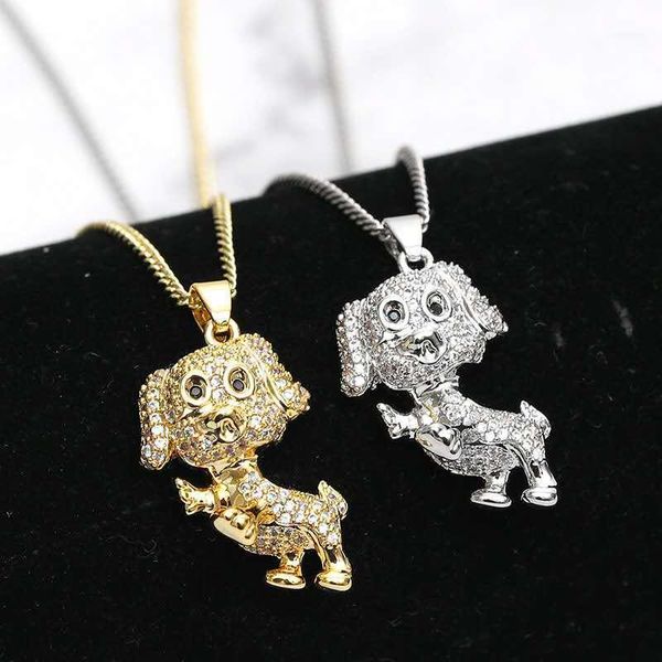 cute dog natural three-dimensional zirconia inlaid gold pendant necklace necklace men and women jewelry gift1, Silver
cute dog natural three-dimensional zirconia inlaid gold pendant necklace necklace men and women jewelry gift1, Silver