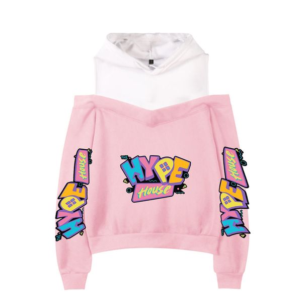 summer fashion the hype house harajuku sports hoody ladies off shoulder sweatshirt campus pink hip hop off shoulder pullover 1014, Black
summer fashion the hype house harajuku sports hoody ladies off shoulder sweatshirt campus pink hip hop off shoulder pullover 1014, Black