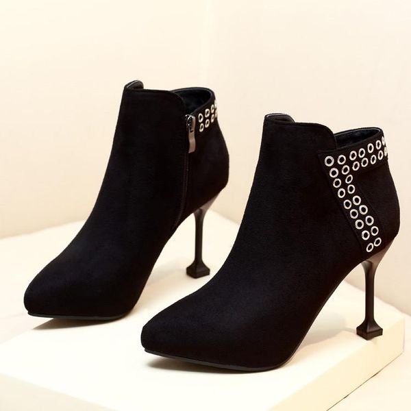 boots pointed toe high heels women ankle basic shoes autumn and spring casual female fashion outwear boot h0075, Black
boots pointed toe high heels women ankle basic shoes autumn and spring casual female fashion outwear boot h0075, Black