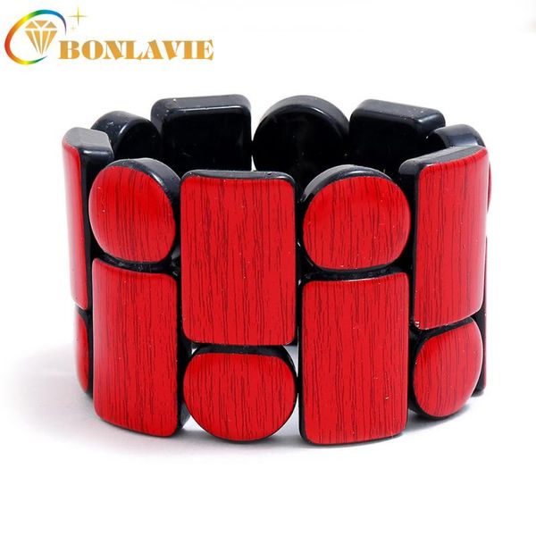bangle bonlavie acrylic sheet elastic bracelet big geometric ornaments for men and women, Black
bangle bonlavie acrylic sheet elastic bracelet big geometric ornaments for men and women, Black