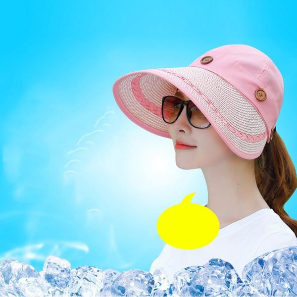 wide brim hats summer cycling outdoors visor canvas fabric dome sun straw hat denim stitching cap sunscreen female handmade korean pink, Blue;gray
wide brim hats summer cycling outdoors visor canvas fabric dome sun straw hat denim stitching cap sunscreen female handmade korean pink, Blue;gray