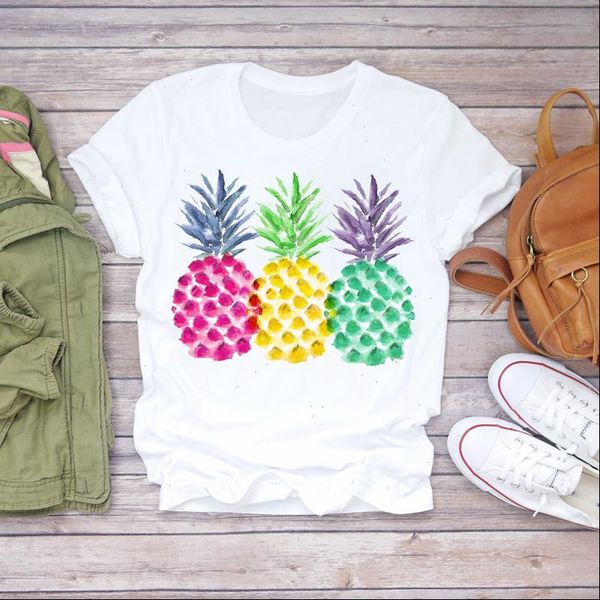 women 2021 summer pineapple watercolor fashion printed print lady t shirts t shirt ladies womens graphic female tee t shirt, White
women 2021 summer pineapple watercolor fashion printed print lady t shirts t shirt ladies womens graphic female tee t shirt, White