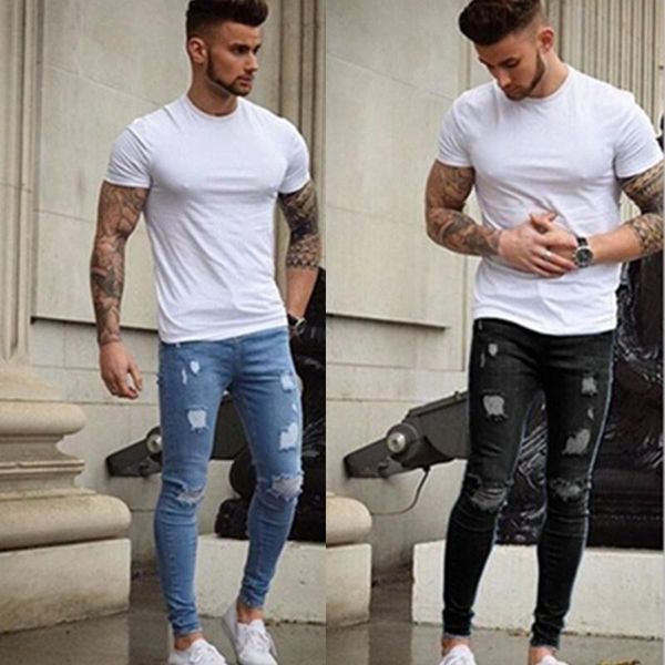 men's jeans men ripped sknny clothing slim skinny hole casual denim pants jogger ropa hombre, Blue
men's jeans men ripped sknny clothing slim skinny hole casual denim pants jogger ropa hombre, Blue