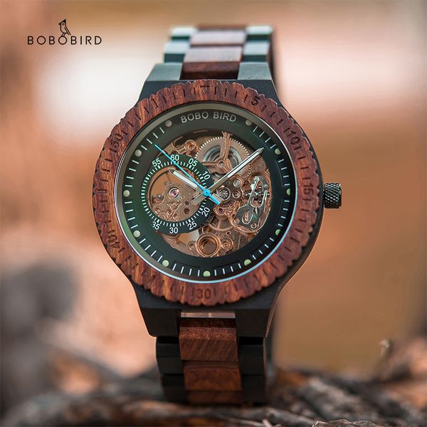 bobo bird automatic mechanical watch men relogio masculino big men's gift wood watches luxury timepieces erkek kol saati 201113, Slivery;brown
bobo bird automatic mechanical watch men relogio masculino big men's gift wood watches luxury timepieces erkek kol saati 201113, Slivery;brown