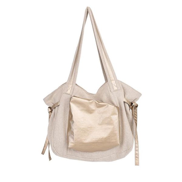 women's linen tote bag futuristic metal color fashion-style large bag geometry casual shoulder
women's linen tote bag futuristic metal color fashion-style large bag geometry casual shoulder
