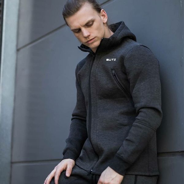 muscular tough brother sports sweater men's autumn patchwork hooded casual coat fitness running training suit, Gray
muscular tough brother sports sweater men's autumn patchwork hooded casual coat fitness running training suit, Gray