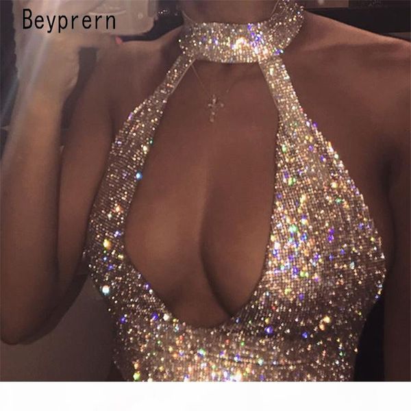 beyprern cut out deep v neck sequined crystal metal crop summer luxury rhinestone details shiny tank club vest y19042701, White
beyprern cut out deep v neck sequined crystal metal crop summer luxury rhinestone details shiny tank club vest y19042701, White