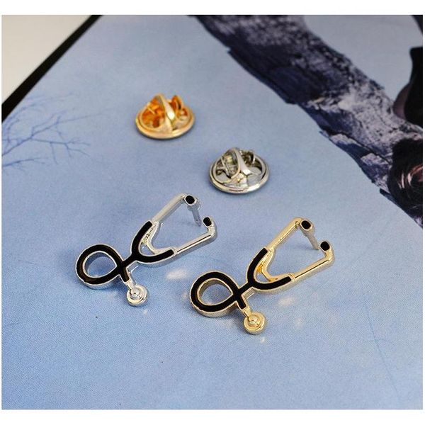 fashion 2 color stethoscope brooch pins nurse jewelry silver & gold medical jewelry doctor nurse gift medical sqcqqp beauty888, Gray
fashion 2 color stethoscope brooch pins nurse jewelry silver & gold medical jewelry doctor nurse gift medical sqcqqp beauty888, Gray