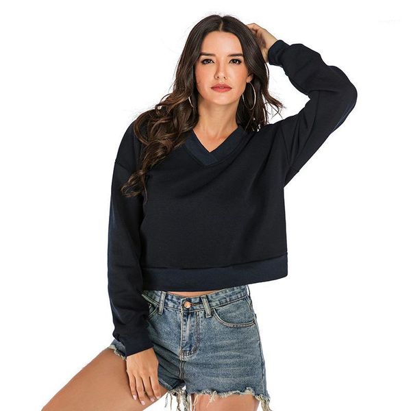 summer and autumn women's clothing plus fleece hoodie sportswear solid color v-neck long sleeve 2020 fashion wild new harajuku1, Black
summer and autumn women's clothing plus fleece hoodie sportswear solid color v-neck long sleeve 2020 fashion wild new harajuku1, Black