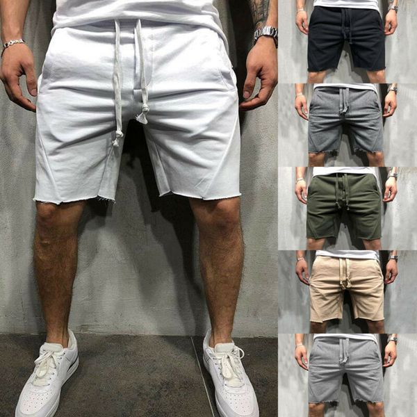 men's casual short cotton gym fitness jogging running sports wear shorts, White;black
men's casual short cotton gym fitness jogging running sports wear shorts, White;black