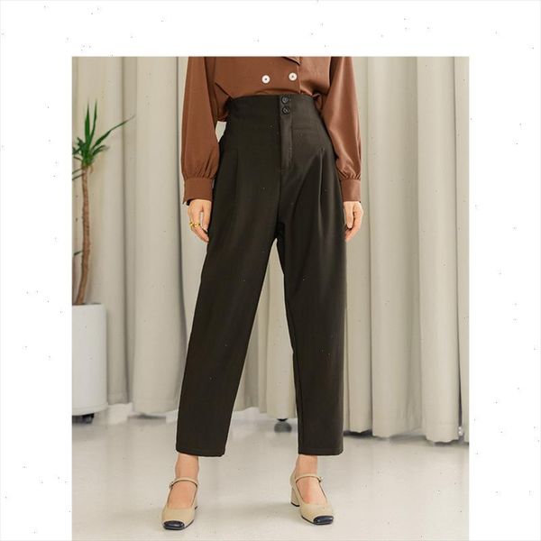2021 new arrival literary retro style high waist loose style carrot women office wear women causal pant, Black;white
2021 new arrival literary retro style high waist loose style carrot women office wear women causal pant, Black;white
