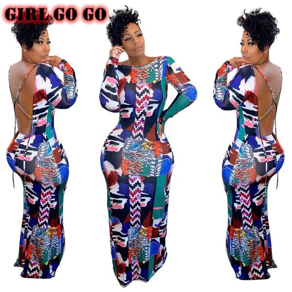 geometric print maxi dress for women long sleeve round neck backless lace up vestidos mujer party high waisted bandage dresses, Black;gray
geometric print maxi dress for women long sleeve round neck backless lace up vestidos mujer party high waisted bandage dresses, Black;gray