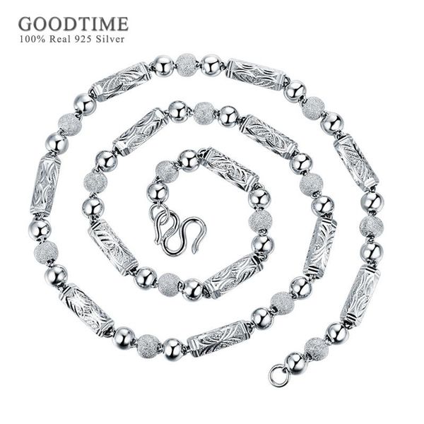 generous pure 925 sterling silver chain for men jewelry genuine silver bead hexagonal tube frosted rough necklace for boys male
generous pure 925 sterling silver chain for men jewelry genuine silver bead hexagonal tube frosted rough necklace for boys male