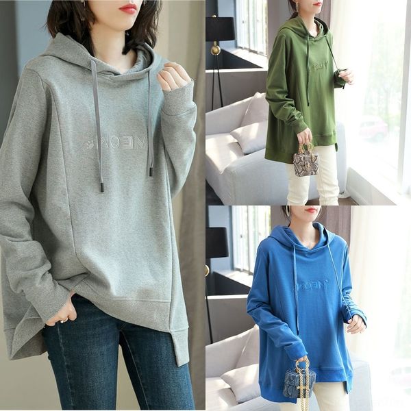 8ok7c embroidered embroidered grey hoodie women's languid and winter new korean loose oversized autumn hoodie junior style qtdsm, Black
8ok7c embroidered embroidered grey hoodie women's languid and winter new korean loose oversized autumn hoodie junior style qtdsm, Black