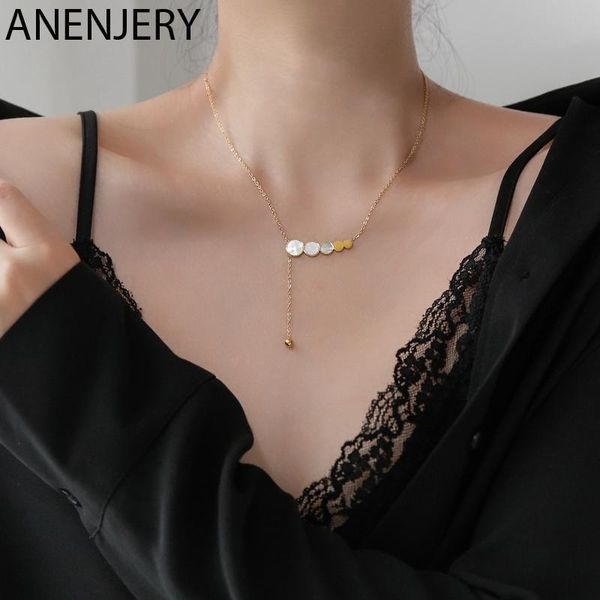 chains anenjery dainty 925 sterling silver five circle shell pendant necklace for women long tassel choker jewelry s-n691
chains anenjery dainty 925 sterling silver five circle shell pendant necklace for women long tassel choker jewelry s-n691