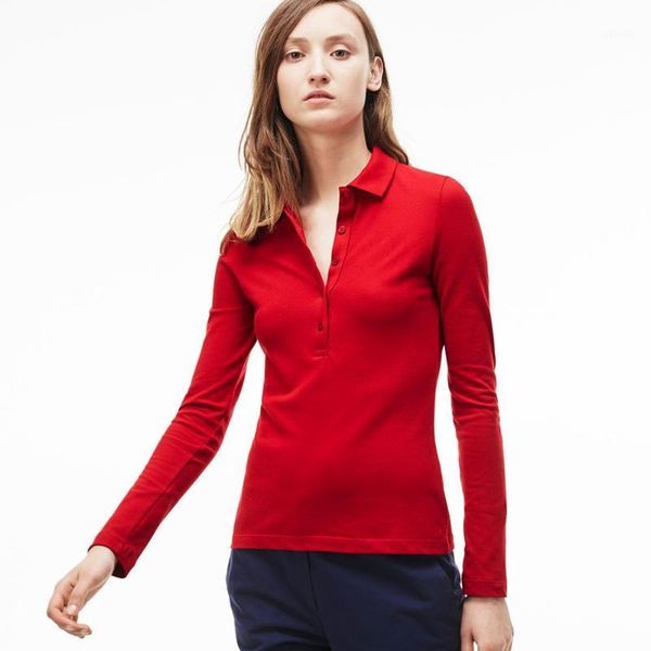 women's polos women's long sleeve crocodile summer shirts cotton casual solid colour lady tees femme shirt women1, White
women's polos women's long sleeve crocodile summer shirts cotton casual solid colour lady tees femme shirt women1, White