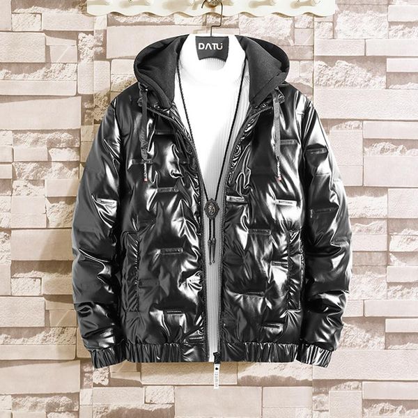 men's down & parkas elegant casual fashion winter short lightweight jacket hooded bright face trendy handsome coat, Black
men's down & parkas elegant casual fashion winter short lightweight jacket hooded bright face trendy handsome coat, Black