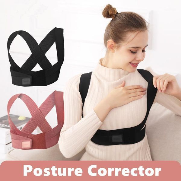 back support adjustable elastic posture corrector protect chest shoulder brace for women humpback pain relief body shaper1, Black;blue
back support adjustable elastic posture corrector protect chest shoulder brace for women humpback pain relief body shaper1, Black;blue
