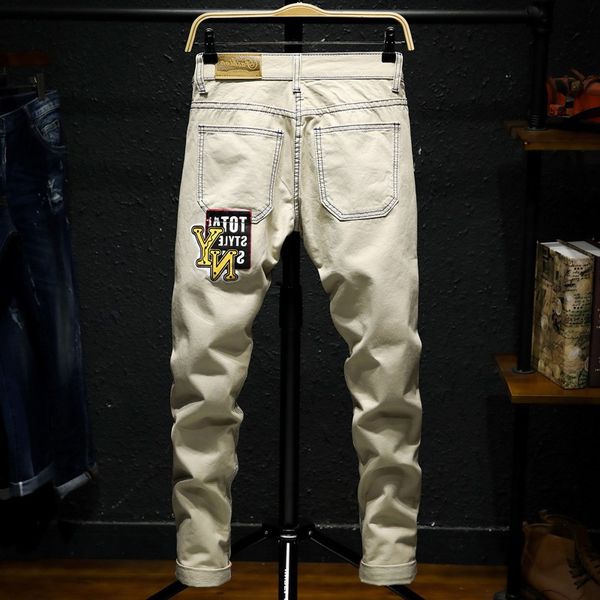 2d mens new summer broken jeans mens european and american pure-color printing foreign trade jeans, Blue
2d mens new summer broken jeans mens european and american pure-color printing foreign trade jeans, Blue