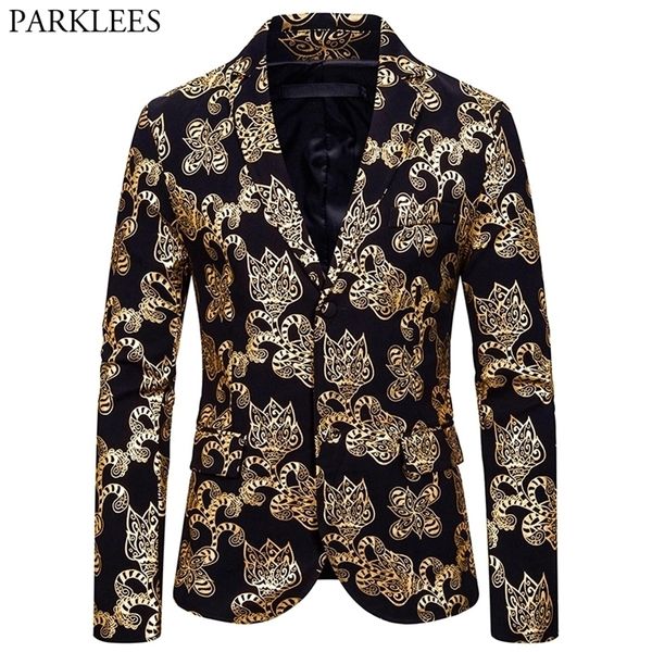 mens gold floral printed blazer jacket brand new single breasted notched lapel suit blazer men party prom stage costumes lj201103, White;black
mens gold floral printed blazer jacket brand new single breasted notched lapel suit blazer men party prom stage costumes lj201103, White;black