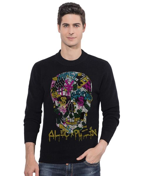2022 clothing men rhinestone sweaters fit winter fashion casual cotton brand knitwear clothing a20, White;black
2022 clothing men rhinestone sweaters fit winter fashion casual cotton brand knitwear clothing a20, White;black