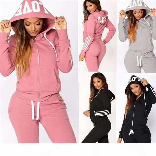 cardigan hooded women tracksuits 2 piece sets long sleeve stripe womens hoodies sweatpant casual plus size womens sports clothing, Gray
cardigan hooded women tracksuits 2 piece sets long sleeve stripe womens hoodies sweatpant casual plus size womens sports clothing, Gray