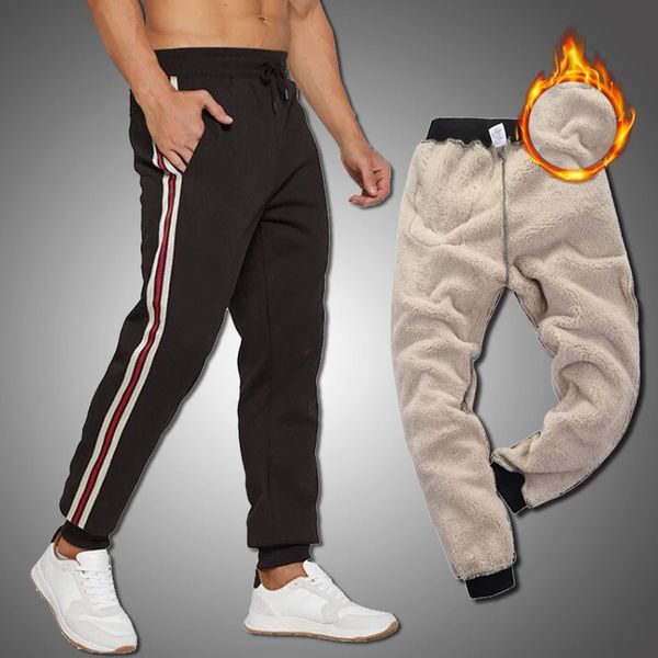 winter thick sweatpants men 2020 new striped joggers men warm trousers streetwear pants elastic waitst sports wear pants eu size, Black
winter thick sweatpants men 2020 new striped joggers men warm trousers streetwear pants elastic waitst sports wear pants eu size, Black