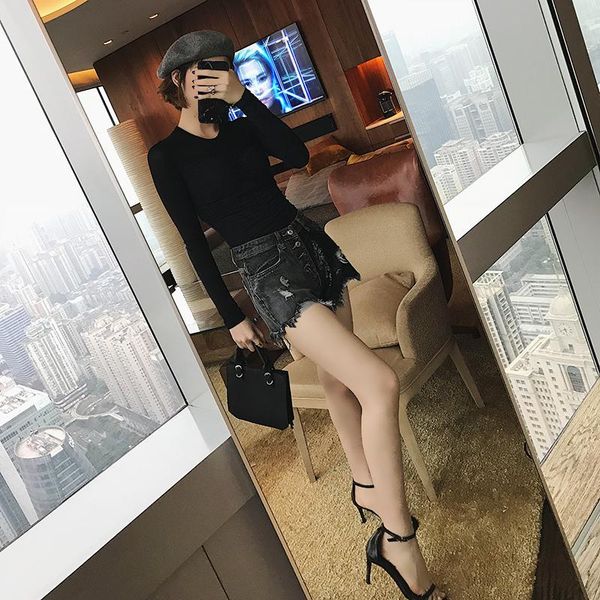women's jeans shorts patchwork high waist women 2021 summer waisted skinny denim half tear flash sequins, Blue
women's jeans shorts patchwork high waist women 2021 summer waisted skinny denim half tear flash sequins, Blue