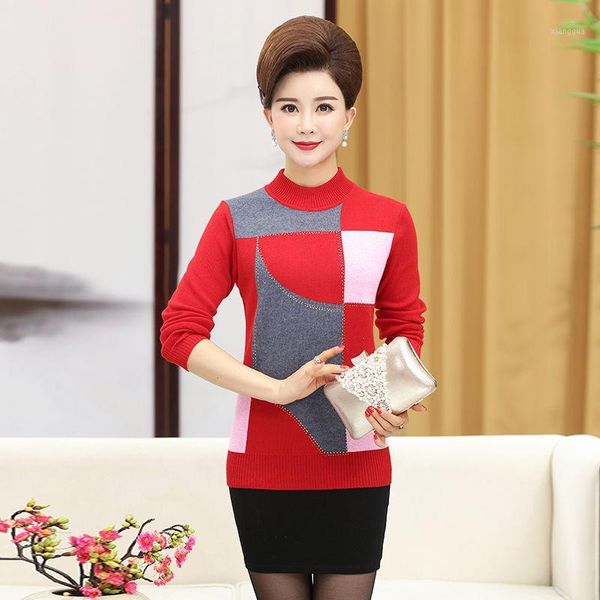 2019 autumn winter middle-aged and elderly sweater mothers wear warm knitted grandma jacket pullover women's clothing1, White;black
2019 autumn winter middle-aged and elderly sweater mothers wear warm knitted grandma jacket pullover women's clothing1, White;black