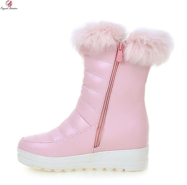 boots original intention women mid-calf snow round toe winter elegant black white pink warm shoes woman us size 4-10.5
boots original intention women mid-calf snow round toe winter elegant black white pink warm shoes woman us size 4-10.5