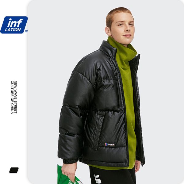 inflation men pu leather down jacket coat winter warm windproof pu puffer jacket in black men streetwear 2543w c1011
inflation men pu leather down jacket coat winter warm windproof pu puffer jacket in black men streetwear 2543w c1011