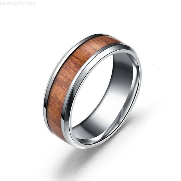 factory1frvmen's wood 8mm mosaic stainless grain rings titanium steel wooden ring for women men s fashion jewelry in bulk, Silver
factory1frvmen's wood 8mm mosaic stainless grain rings titanium steel wooden ring for women men s fashion jewelry in bulk, Silver