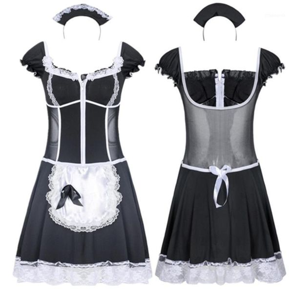 lace french maid servant costume french babydoll dress women lingerie erotic cosplay lolita uniform set1, Silver
lace french maid servant costume french babydoll dress women lingerie erotic cosplay lolita uniform set1, Silver