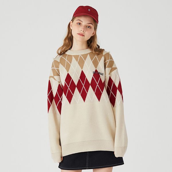 2021 new female sweater y2k vintage chess pattern loose pullover casual winter man woman warm sweaters mesh jumper rrx7, White;black
2021 new female sweater y2k vintage chess pattern loose pullover casual winter man woman warm sweaters mesh jumper rrx7, White;black