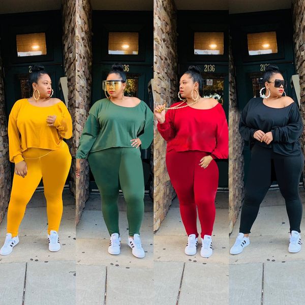 womens 2 piece set tracksuit shirt pants outfits solid color long sleeve sportswear shirt trousers sweatsuit pullover tights sportswear t116, Gray
womens 2 piece set tracksuit shirt pants outfits solid color long sleeve sportswear shirt trousers sweatsuit pullover tights sportswear t116, Gray