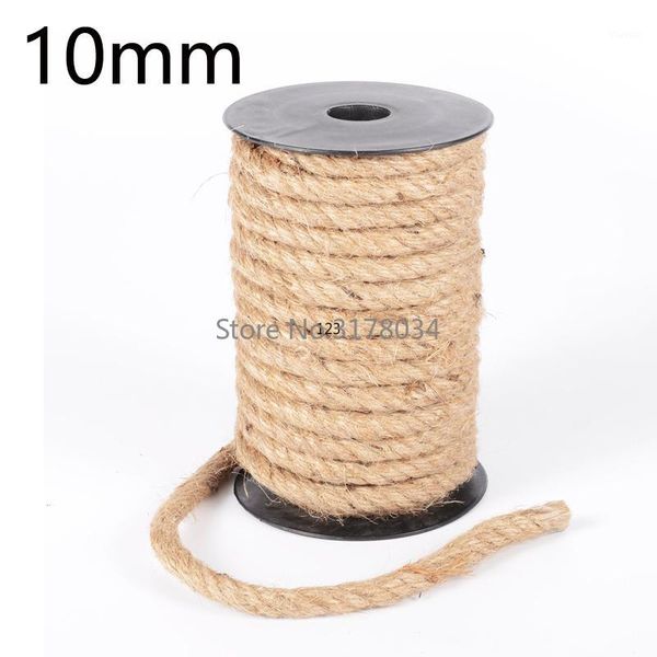 10mm 1m-100m natural jute rope heavy duty twine twisted cord macrame string craft handmade wedding home decoration1, Black;white
10mm 1m-100m natural jute rope heavy duty twine twisted cord macrame string craft handmade wedding home decoration1, Black;white
